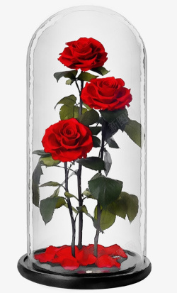 希腊花瓶瓶中的血色玫瑰高清图片