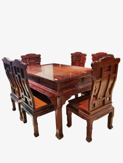 古典红木家具餐台素材