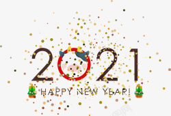 YEAR2021新年快乐文字高清图片