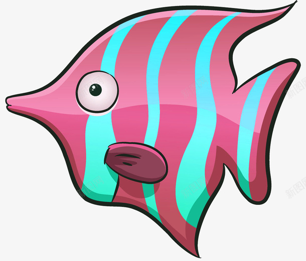 粉色的条条鱼png免抠素材_88icon https://88icon.com 鱼 深海鱼 粉色鱼 条条鱼