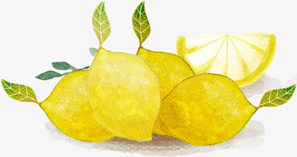 手绘的卡通柠檬水果png免抠素材_88icon https://88icon.com 水果 柠檬 酸 手绘 卡通