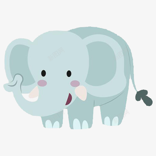 手绘卡通动物大象psd免抠素材_88icon https://88icon.com Q版大象 动物 卡通 大象 手绘