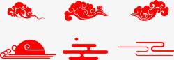 中国风云纹图案3素材
