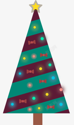 圣诞节的装饰树素材
