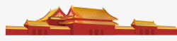 故宫紫禁城故宫部分城墙和角楼高清图片