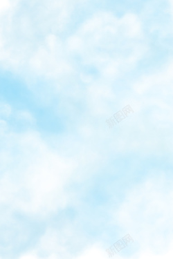 万里万里白云的蓝天景色高清图片