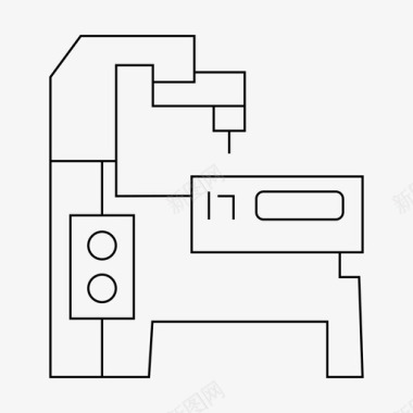 工业机器机器数控设备图标