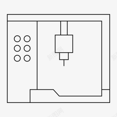 自动化挖掘机机械工业仪器图标