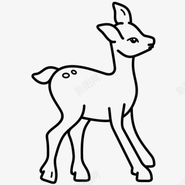 小鹿幼兽鹿图标