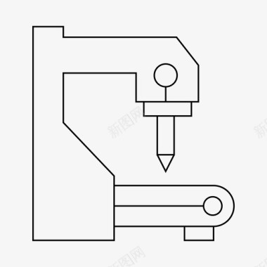 制造机器工厂制造图标
