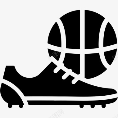 运动种类标志体育篮球鞋图标