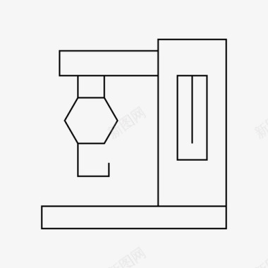 制造机器工厂制造图标