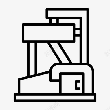 现代时期建筑地产办公图标