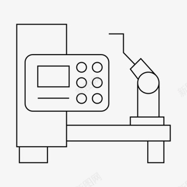 制造机器自动化工业图标