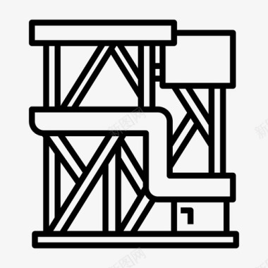 现代列车建筑地产住宅图标