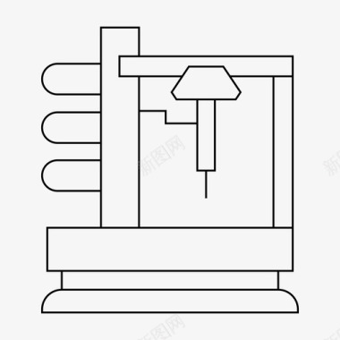 制造cnc设备工厂图标