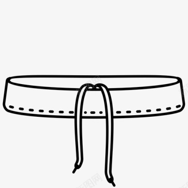 标签免抠素材松紧带可调节腰带裤带图标