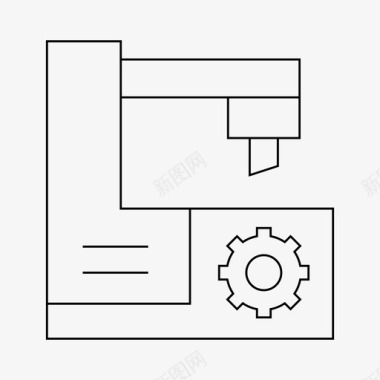 制造机床数控设备图标