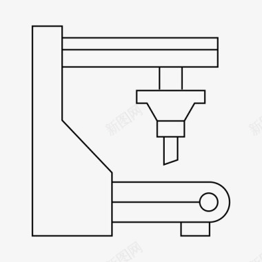 观光机机床数控设备图标