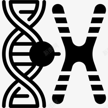 实验与科学染色体生物化学dna图标