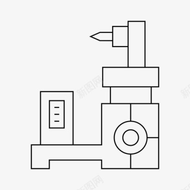 机床数控设备工厂图标
