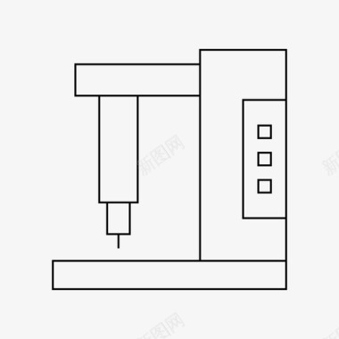 双翼机机床数控设备图标