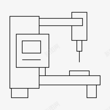 工业机器机器数控设备图标