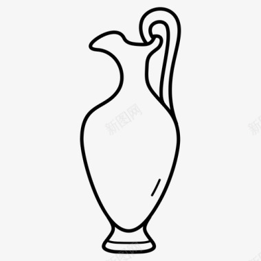 希腊采购产品希腊花瓶希腊花瓶陶器图标