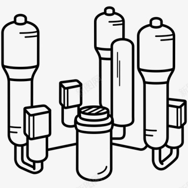 全套系统核冷却剂系统泵蒸汽发生器图标