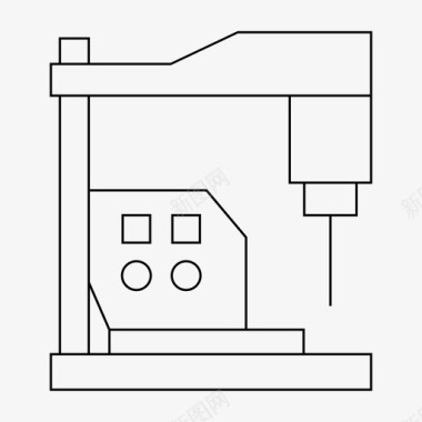 机床机床数控设备图标