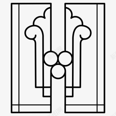 横版边框装饰艺术邮票1920年代标志图标