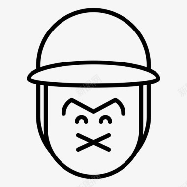 帽子符号男孩帽子表情符号图标