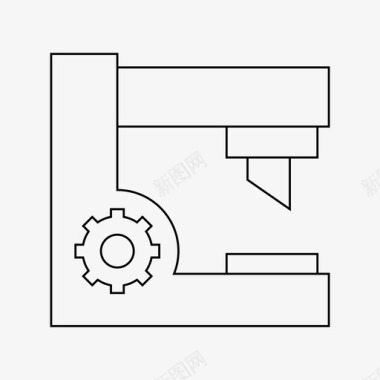 制造机器自动数控图标