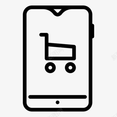手机购物商务互联网图标