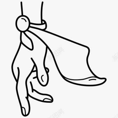 自信超级英雄手英雄图标