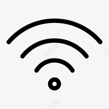 WiFi信号wifi信号连接有线图标