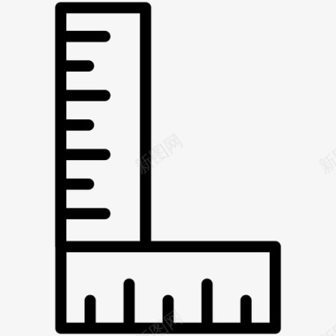 施工工具免费png下载尺角设计图标