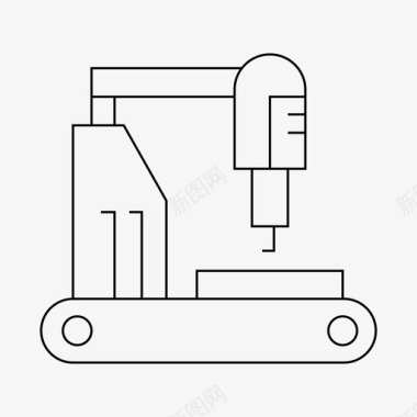 化工业机器人自动化工业图标