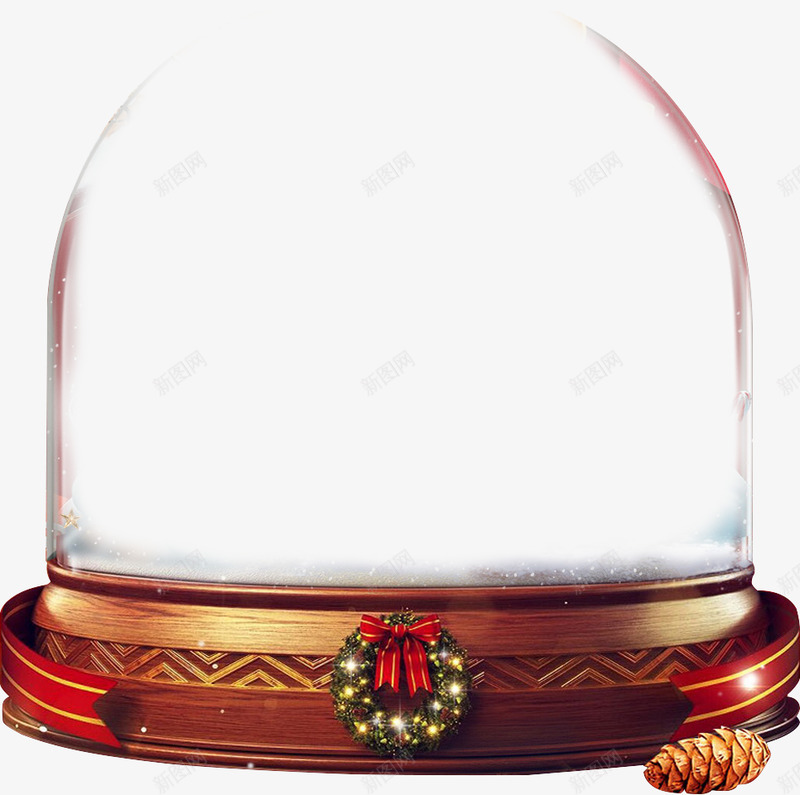 圣诞水晶球玻璃透明png免抠素材_88icon https://88icon.com 圣诞 水晶球 玻璃 透明