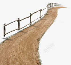吊桥栏杆栅栏木桥梯子道路脚下的路合成海素材
