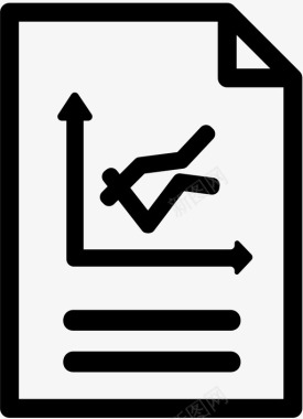 书面设计统计数字和数字文件财务图标