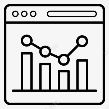 销售信息webanalytics条形图信息图图标