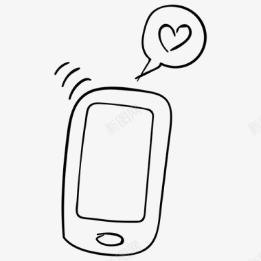 手机短信移情爱情聊天爱情沟通图标