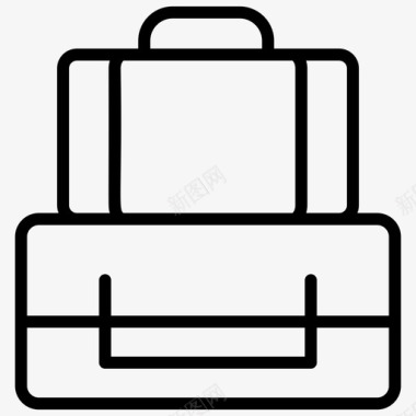 旅行包行李旅游包图标