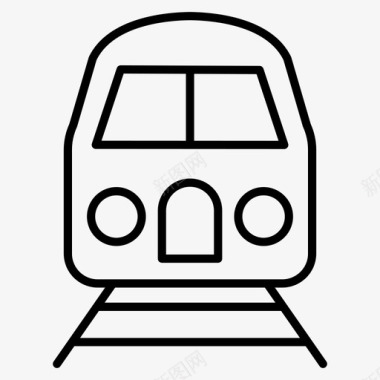 地铁标识牌地铁电动火车铁路图标