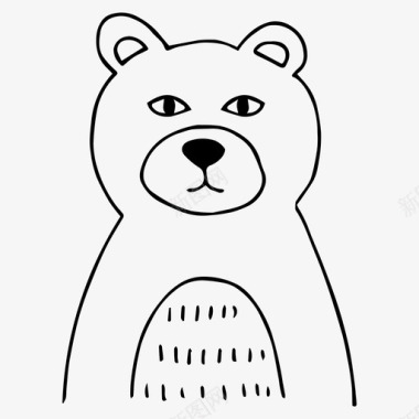 卡通动物熊动物卡通图标