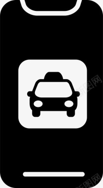 手机摩擦社交logo应用uber移动应用程序呼叫出租车手机图标