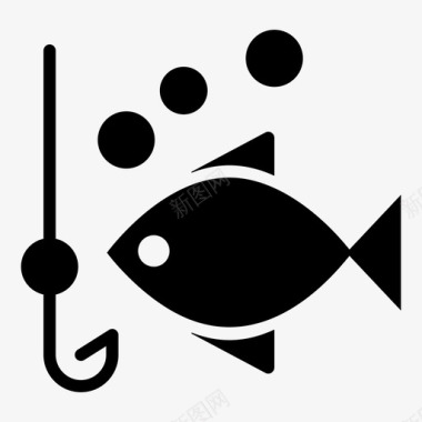 钓鱼钓鱼钩休闲图标