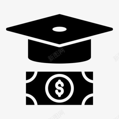学生教育补助金教育贷款奖学金图标