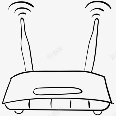 互联网wifiwifi路由器互联网设备调制解调器图标